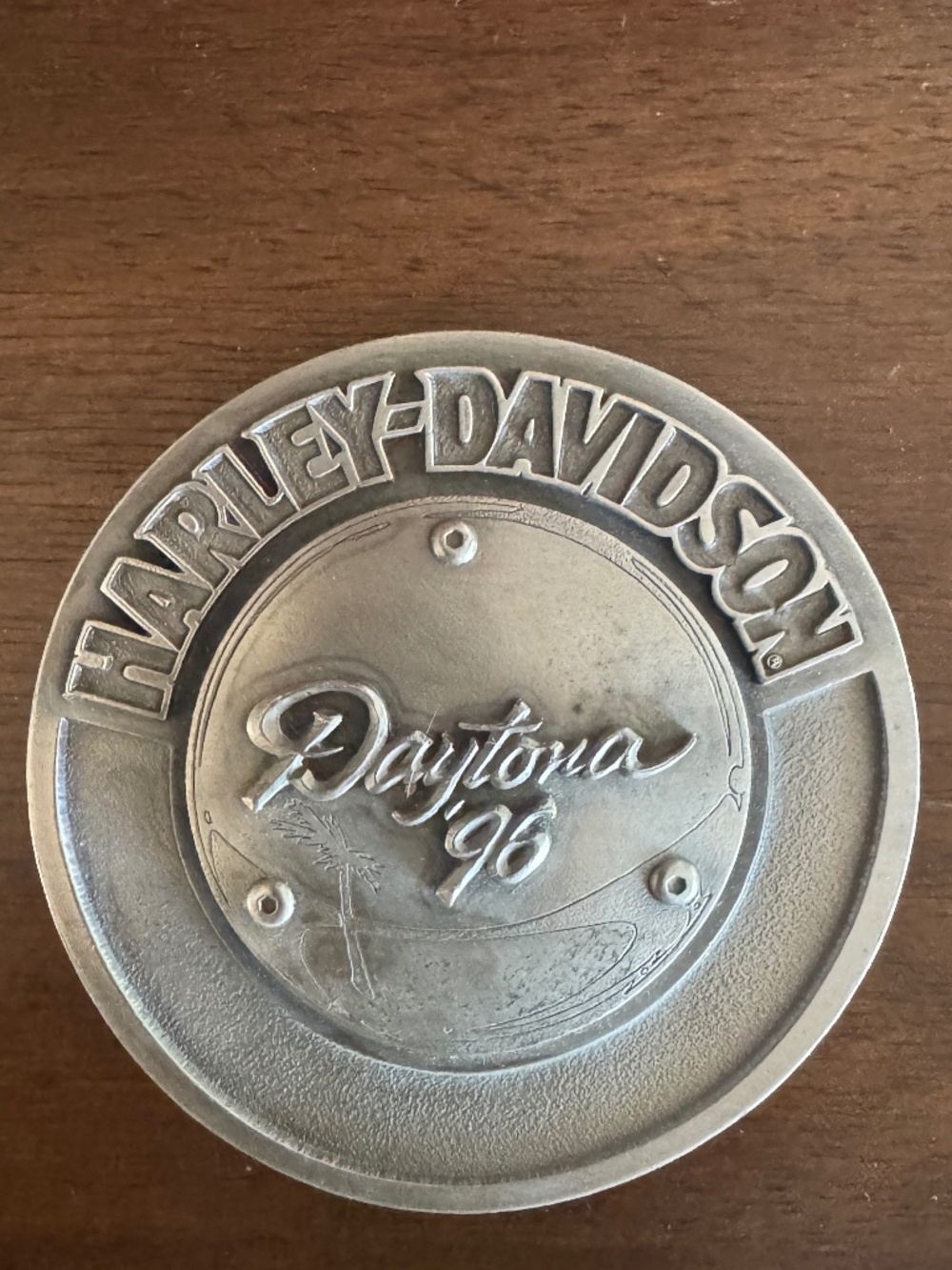New Harley Davidson 1996 Daytona limited #112 of 3000 pewter belt buckle